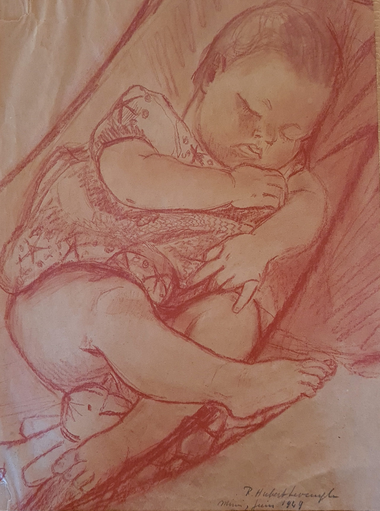 Sanguine - Anne-Marie bébé - 1949