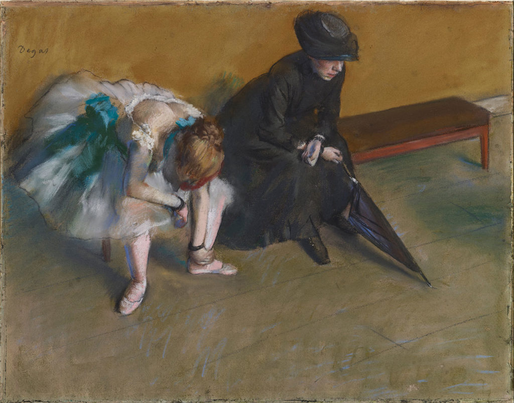 L'Attente (1880-1882), pastel sur papier, 95 × 75 cm, J. Paul Getty Museum et Norton Simon Museum,
