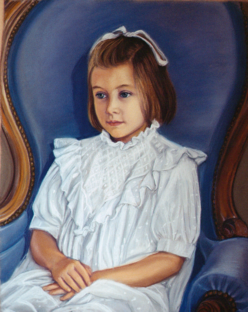 Pastel - Portrait de fillette