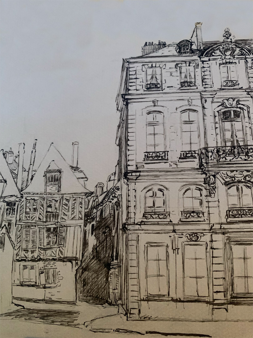 Dessin - Rue des Dames - Rennes