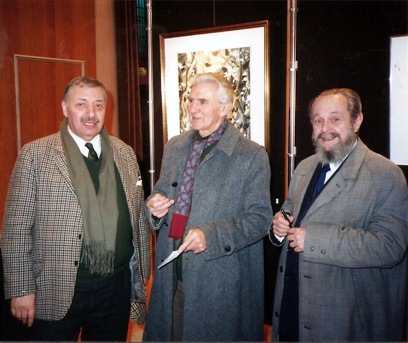 Photo - Les peintres Juppin, Hugot et Brageu - 1991