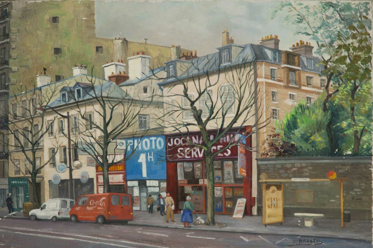 Huile - A. Brageu - Paris - Ave G. Leclerc