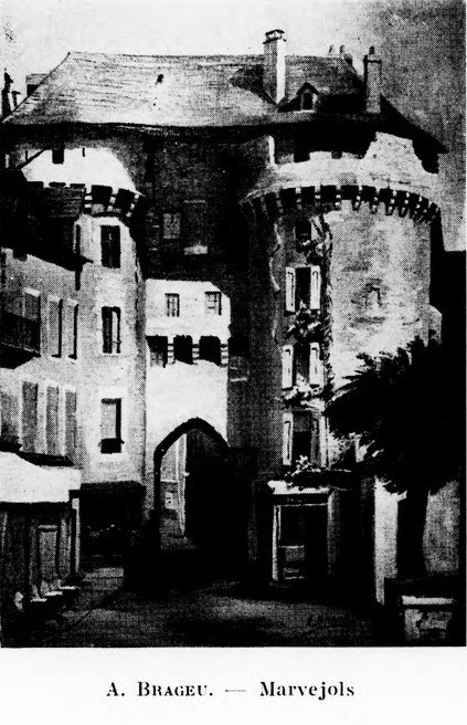 André Brageu - Catalogue salon d'hiver 1955 - Porte de Soubeyran de Marvejols