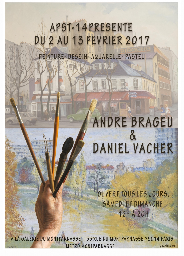 André Brageu - 2017 - affiche exposition hommage.